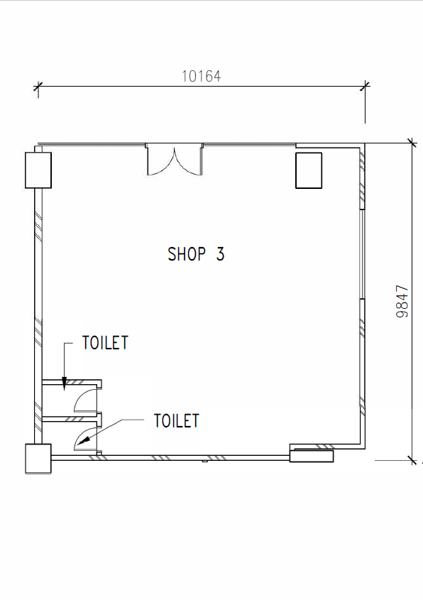 Shoplot 3 floor plan Residensi Platinum Kuala Lumpur commercial property